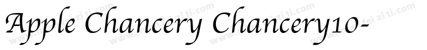 Apple Chancery Chancery10字体转换